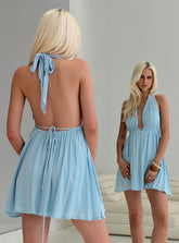 Saddler Mini Dress Blue