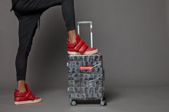 LAQUAN SMITH EMBOSSED CLEAR 3M CARRY-ON