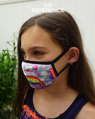 KIDS FORM FITTING MASK: ASTRO BUBBLE