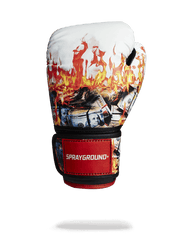 WHITE FIRE MONEY BOXING GLOVES