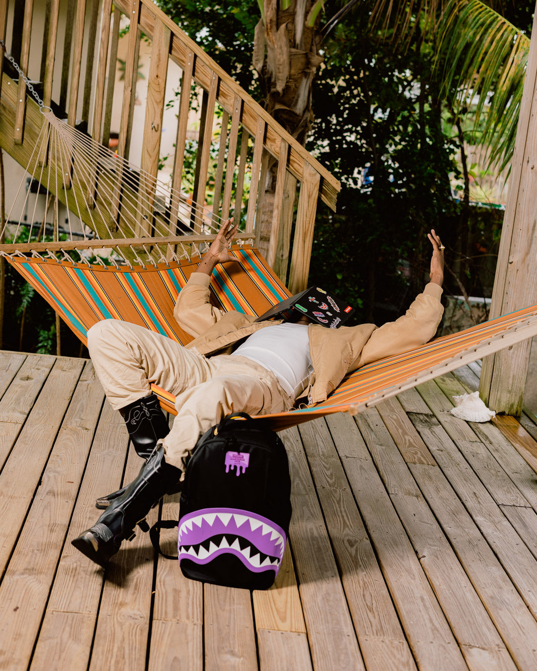 SHARK CENTRAL PASSPORT (PURPLE) BACKPACK