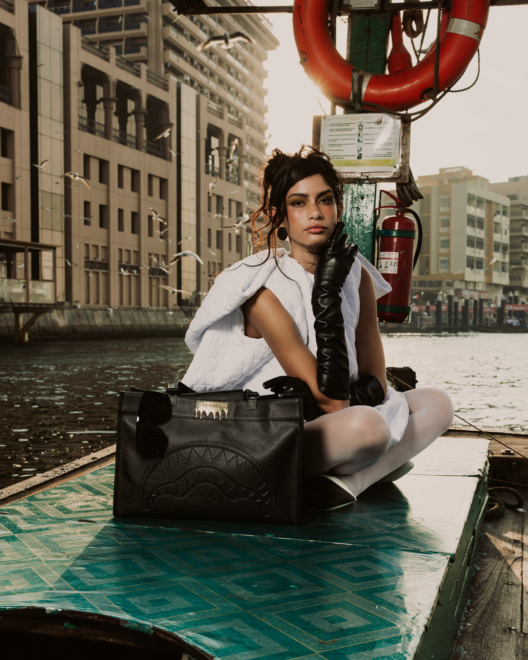 GOLD BRICK DRIP TORTUGA TOTE