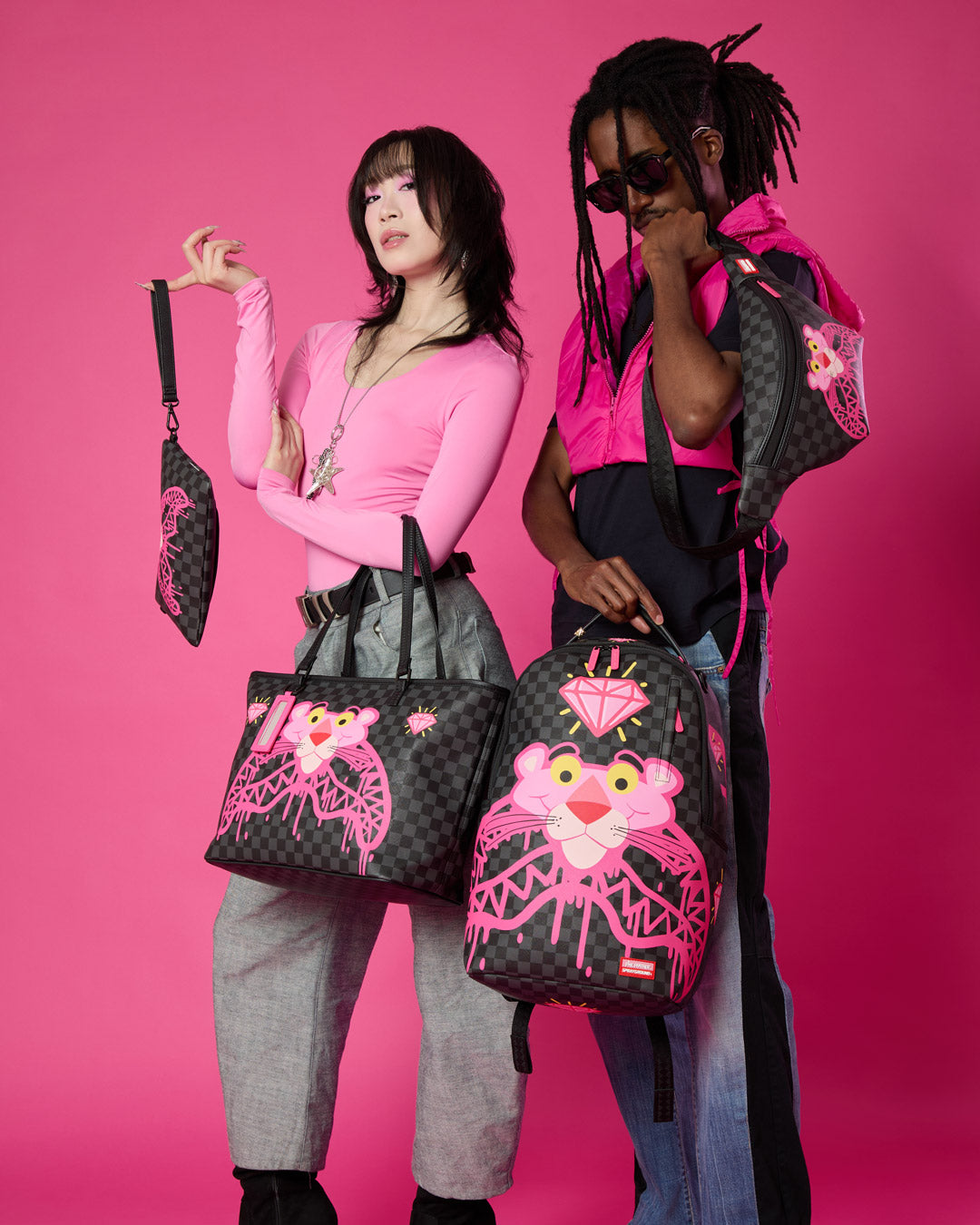 PINK PANTHER DIAMOND SHARK SAVVY CROSSBODY