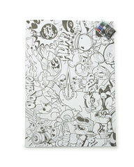 SPRAYGROUND HUGE COLORING POSTER 39x27 & MARKERS INCLUDED