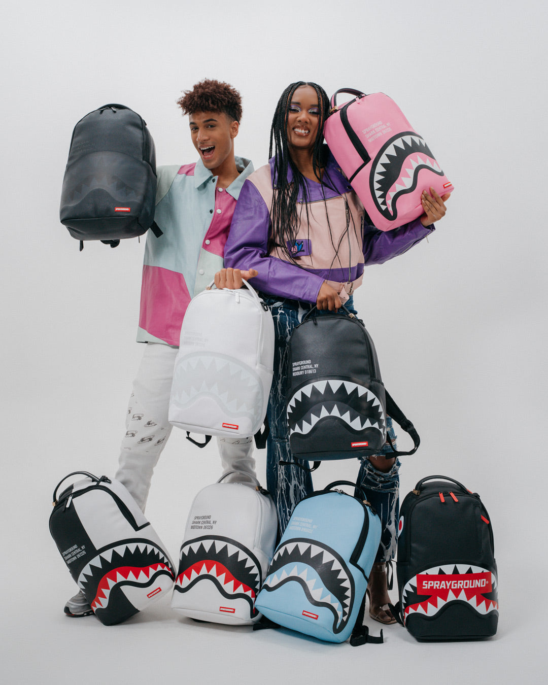 SHARK CENTRAL BLK/GRAY BACKPACK (DLXV)