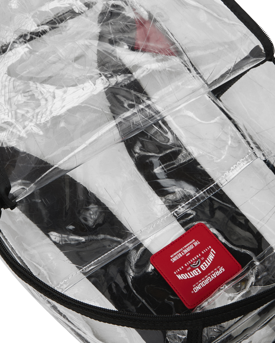 FULLY CLEAR EMBOSSED BOSS BACKPACK