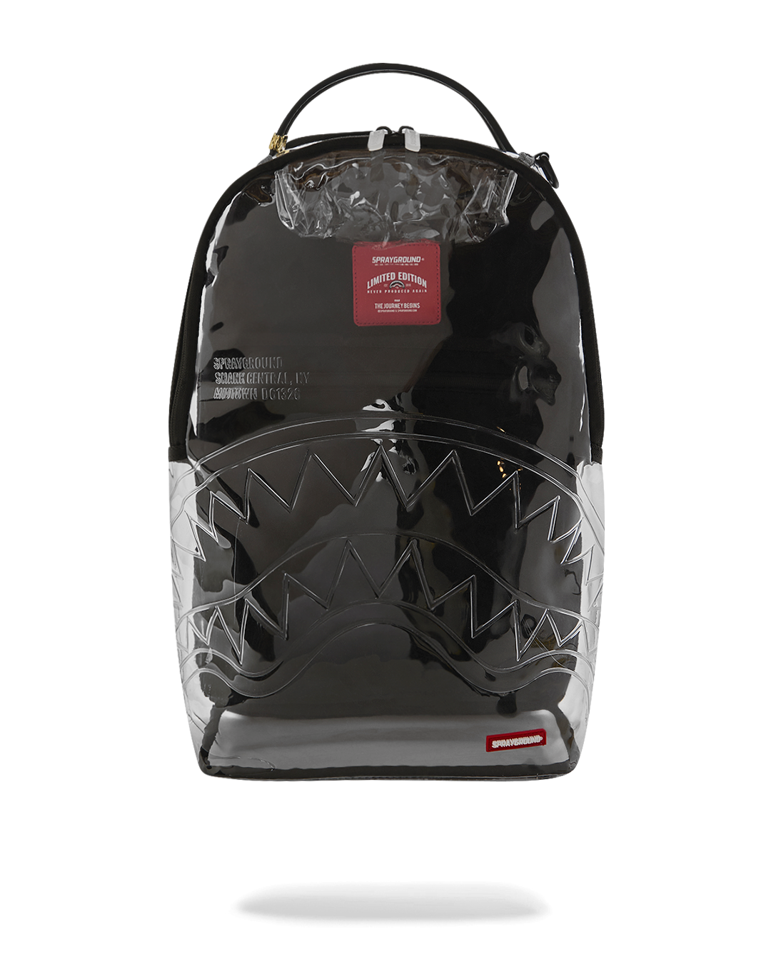 SHARK CENTRAL - CLEAR BACKPACK