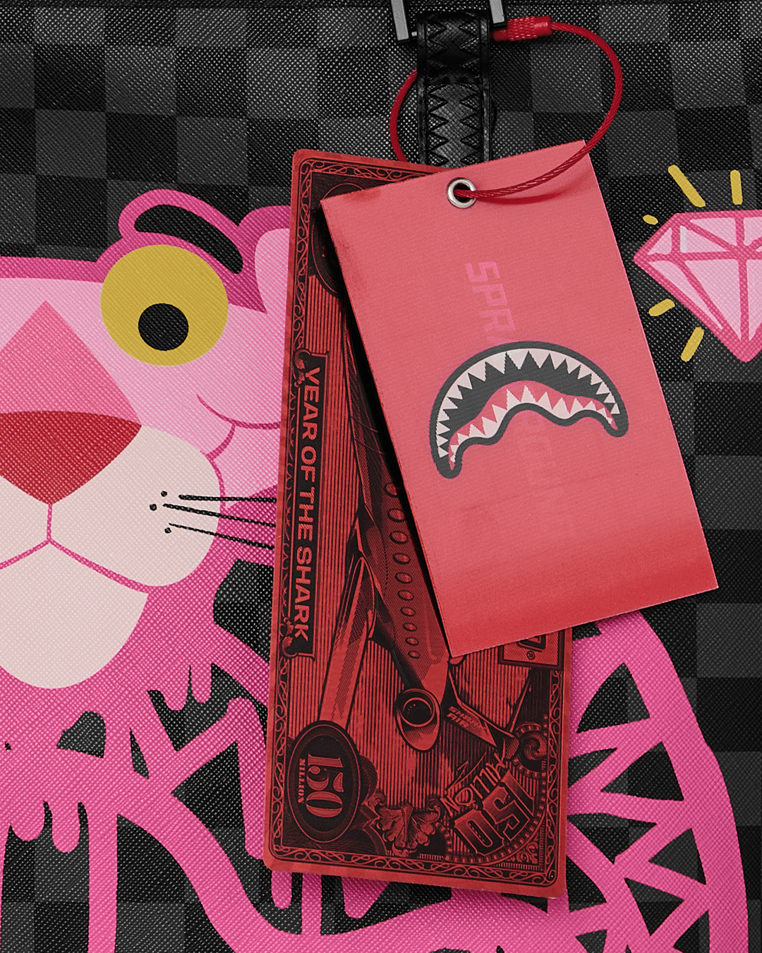 PINK PANTHER DIAMOND SHARK TOTE